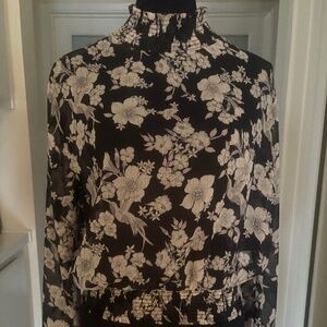 Lost & Wonder Sheer Cut Out Back Blouse. Size L